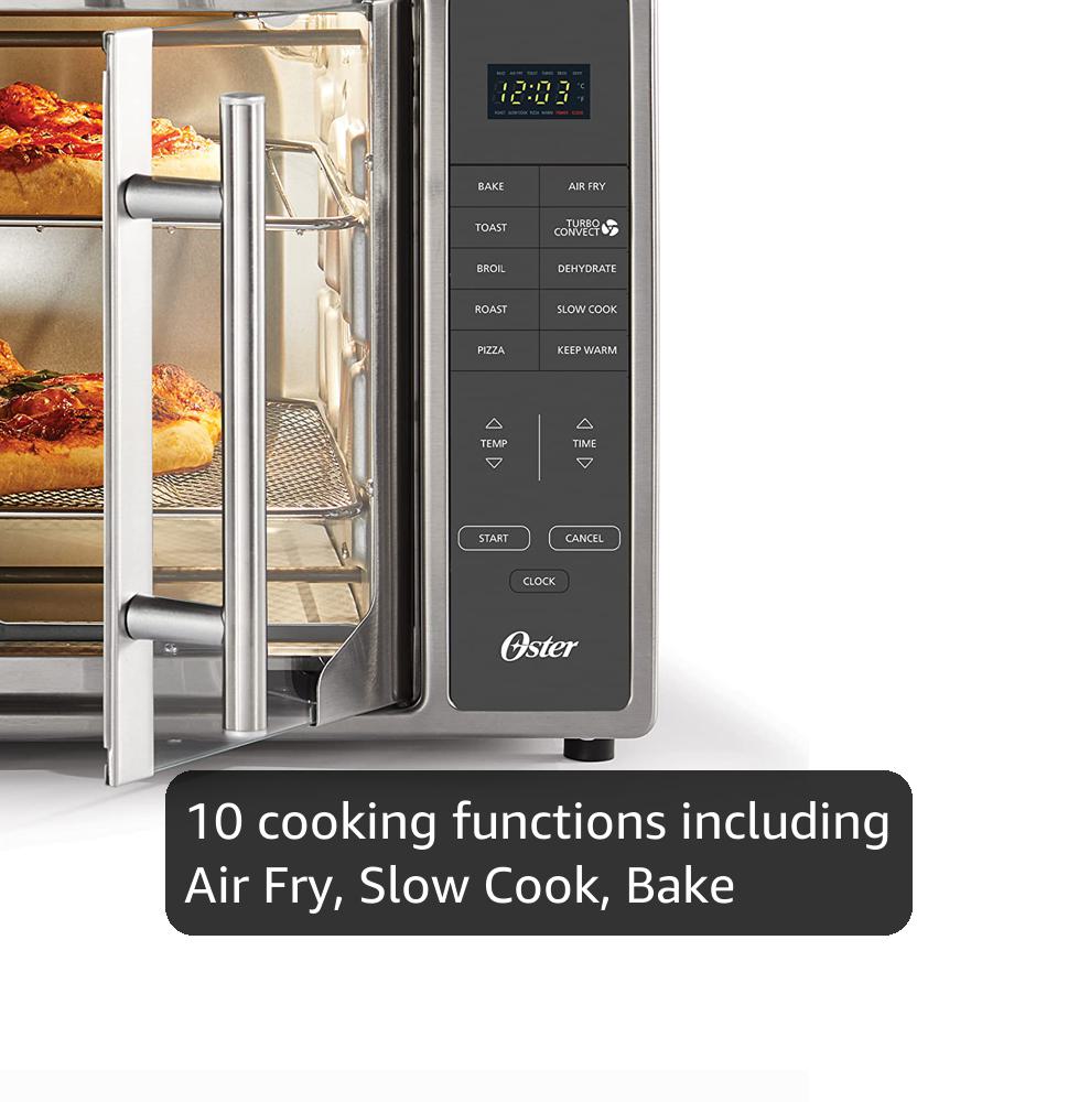 Amazon.com: Oster Air Fryer Oven 10-in-1 Countertop Toaster Oven